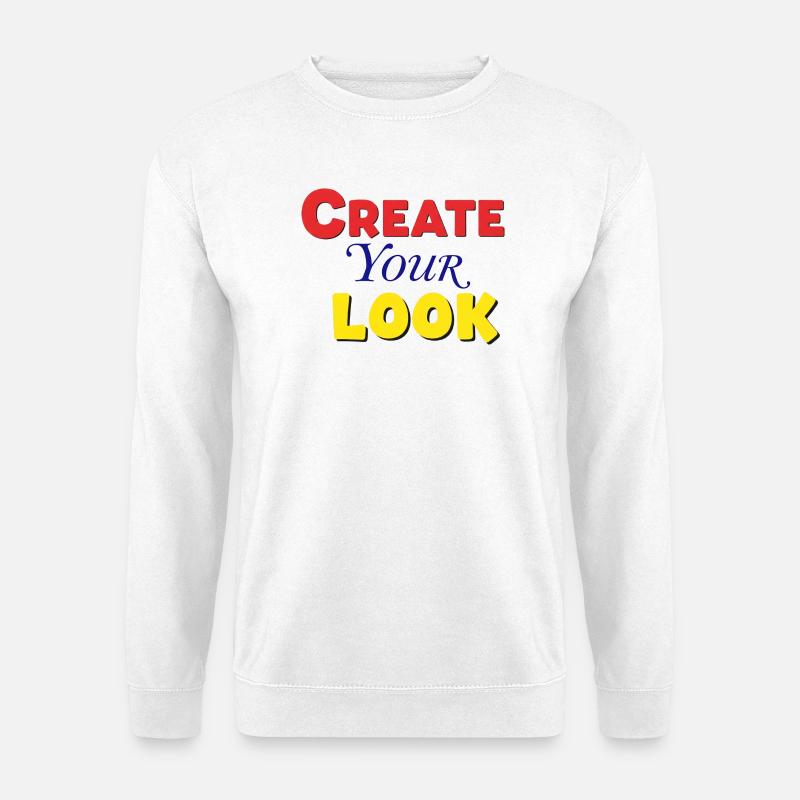 Vivid Colourful Text Creative Design - Unisex Sweatshirt - white