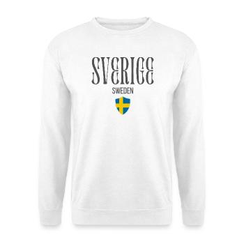 Swedish patriot, minimalist sleek design - Unisex Sweatshirt - white - Front