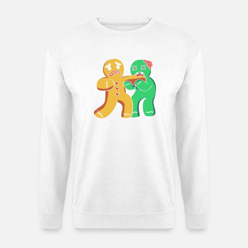 Lebkuchenmann Weihnachten Gingerbread Lebkuchen - Unisex Pullover - Weiß