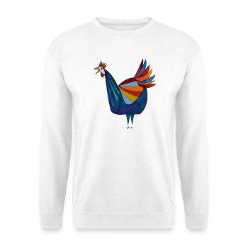 Huhn  - Unisex Pullover - Weiß - Vorne