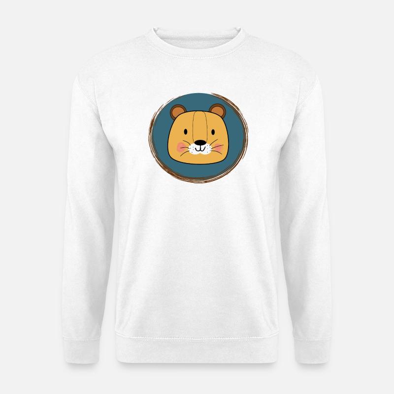 Lovely Lion - Unisex Pullover - Weiß