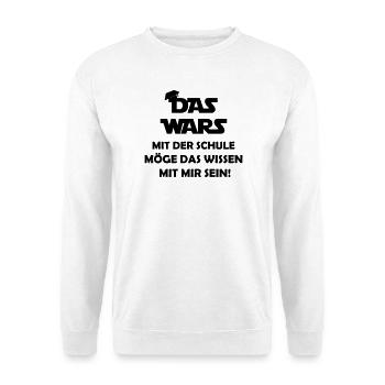 c'était_tout_avec_l'école - Sweat-shirt Unisexe - blanc - Devant