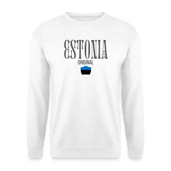Estonian pride, minimalist sleek design - Unisex Sweatshirt - white - Front