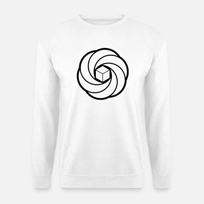 Cosmic Cube Vortex - Unisex Sweatshirt - white