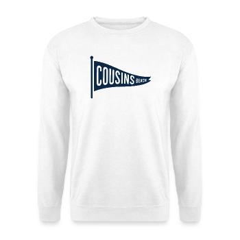 Cousins Beach – Pennant Flag - Unisex Pullover - Weiß - Vorne