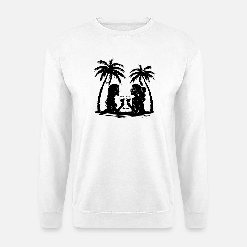 Women's Palm Trees Relax - Unisex Sweatshirt - white