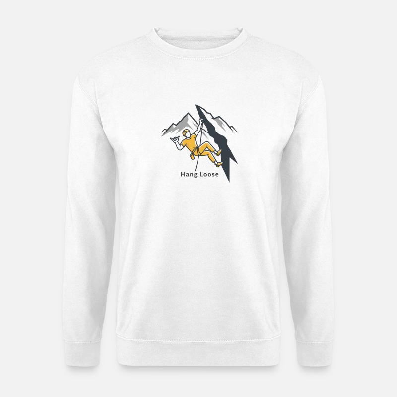 Climber shaka - Unisex Pullover - Weiß