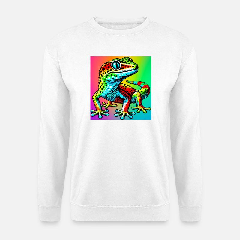 Gecko - Unisex Pullover - Weiß