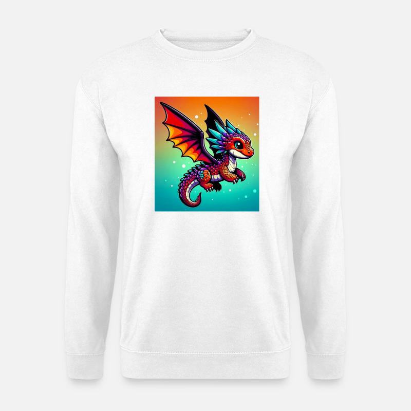 Drache - Unisex Pullover - Weiß