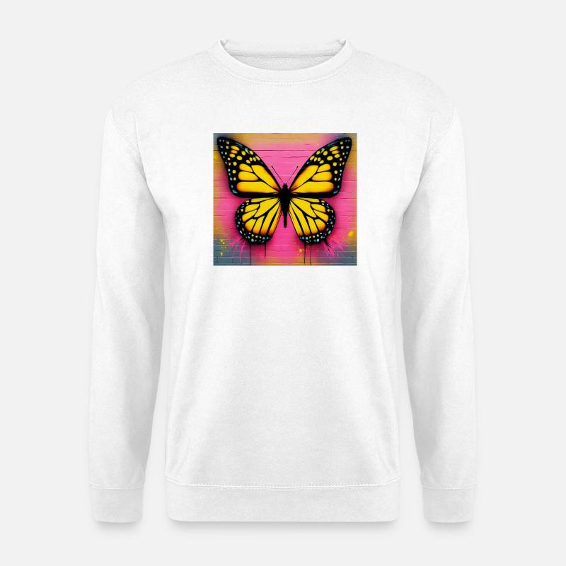 Schmetterling - Unisex Pullover - Weiß