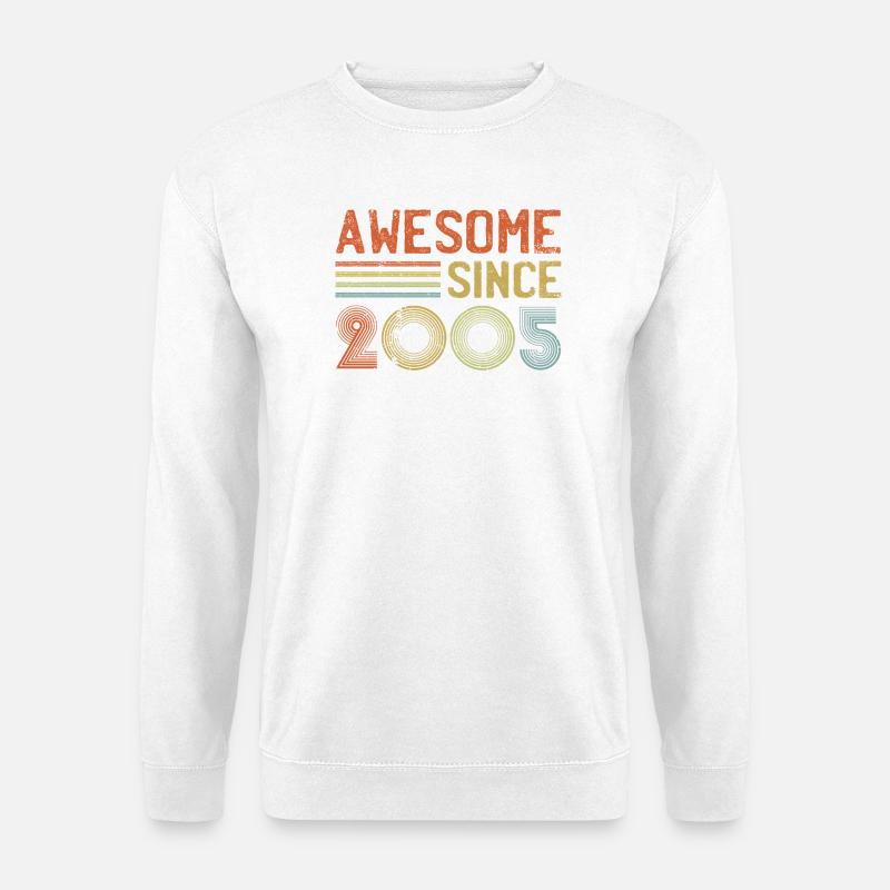 Retro 2005 Celebration Tee Design - Unisex Sweatshirt - white