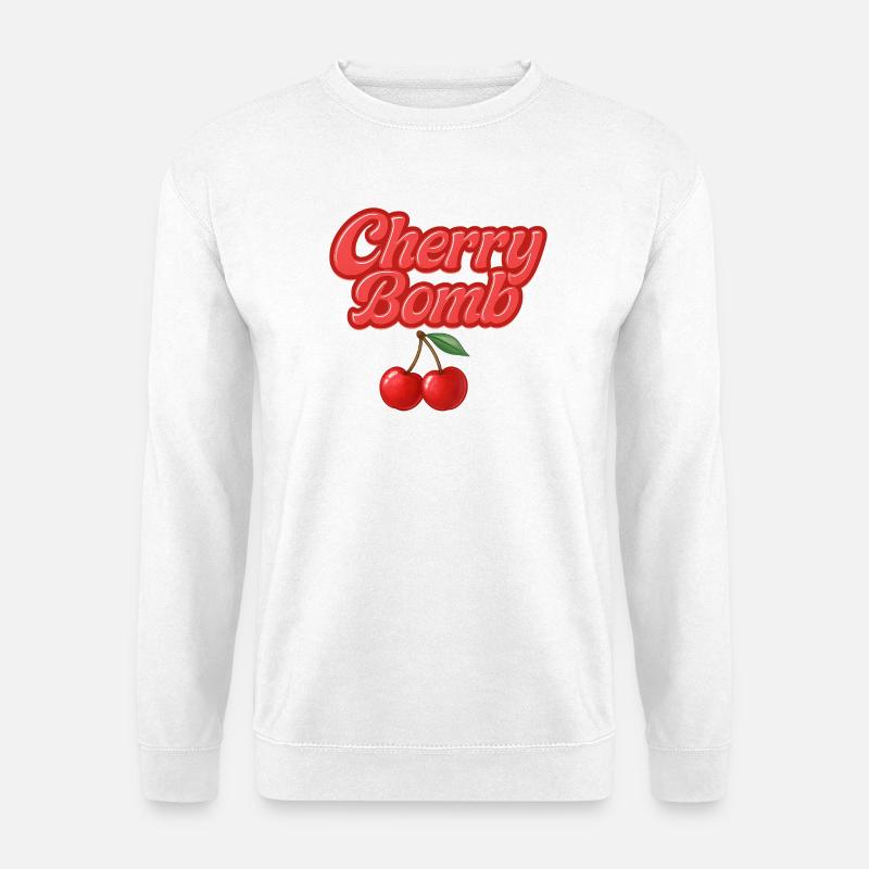 cherry bomb / y2k design - Unisex Pullover - Weiß