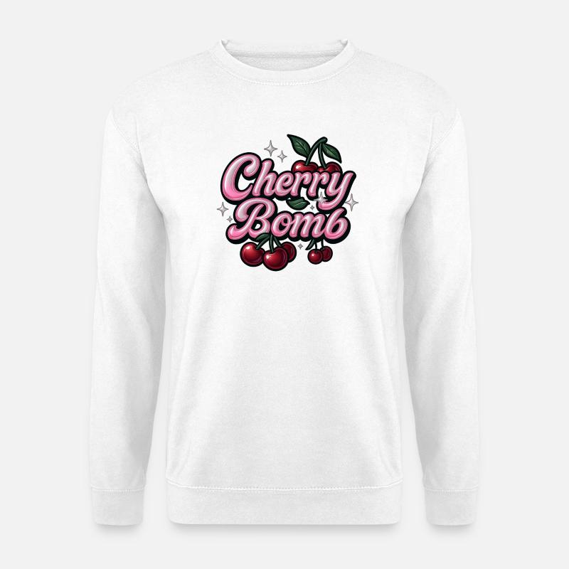 Cherry Bomb / Y2K Statement Design - Unisex Sweatshirt - white