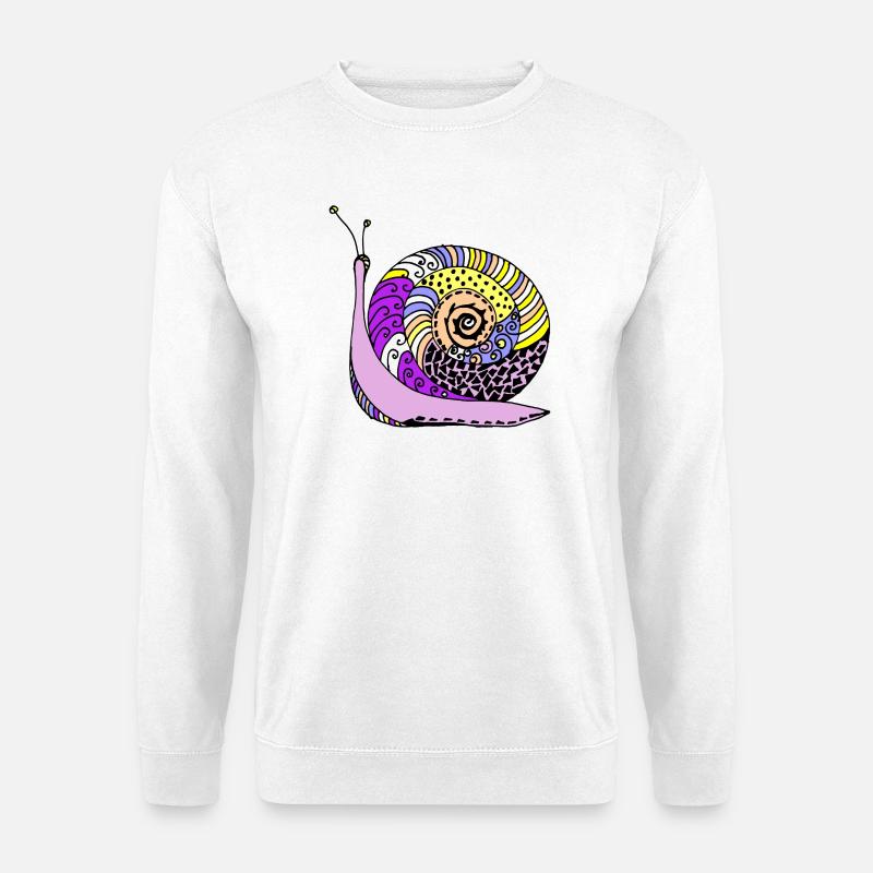 Schnecke - Unisex Pullover - Weiß