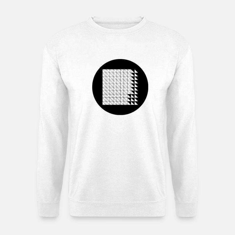 Cyberpunk Glitch Grid - Unisex Pullover - Weiß