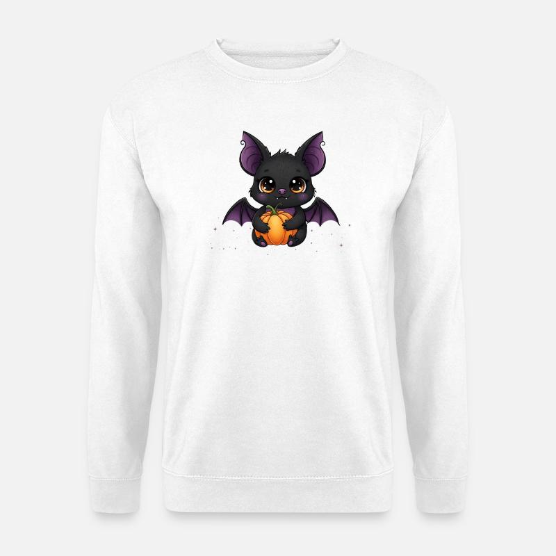 Cute Vampire Pumpkin Dragon - Unisex Sweatshirt - white