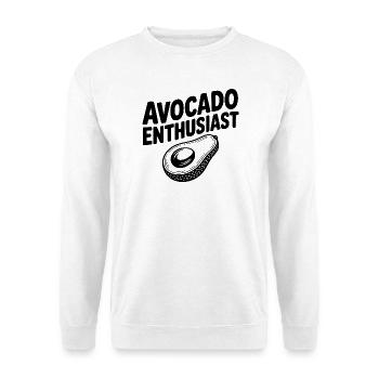 Passionné d’avocat - Sweat-shirt Unisexe - blanc - Devant