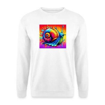 Escargot - Sweat-shirt Unisexe - blanc - Devant