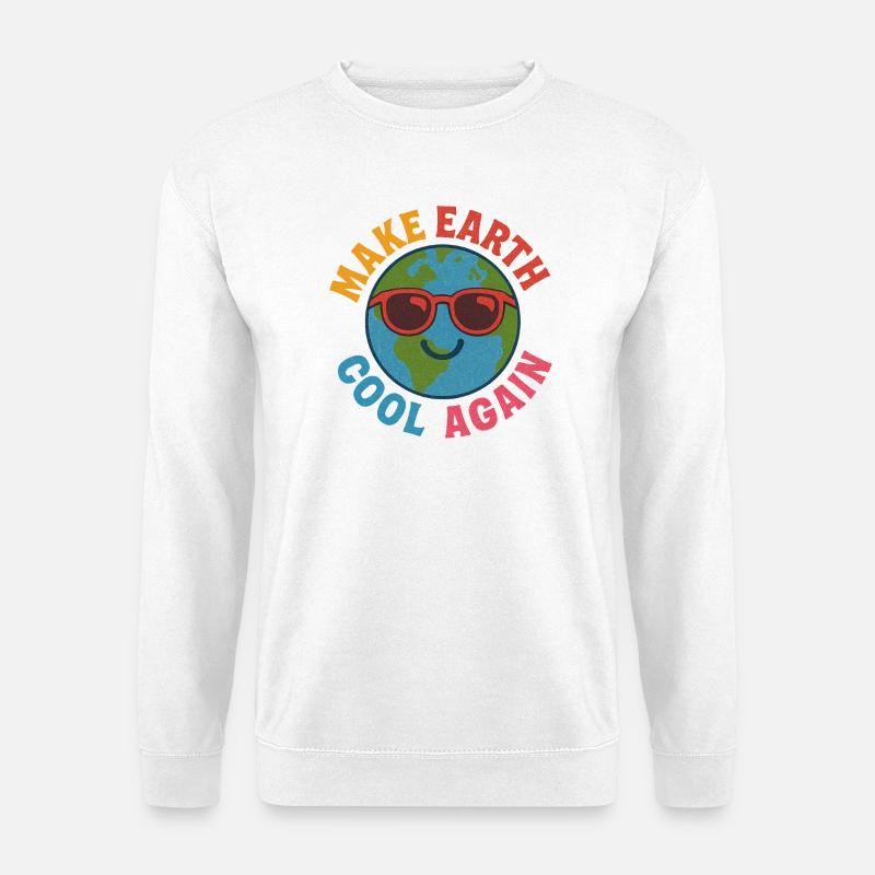Make earth cool again - Unisex Sweatshirt - white