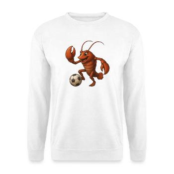 Cute Lobster Soccer Player Funny Soccer Club - Unisex Sweatshirt - white - Front