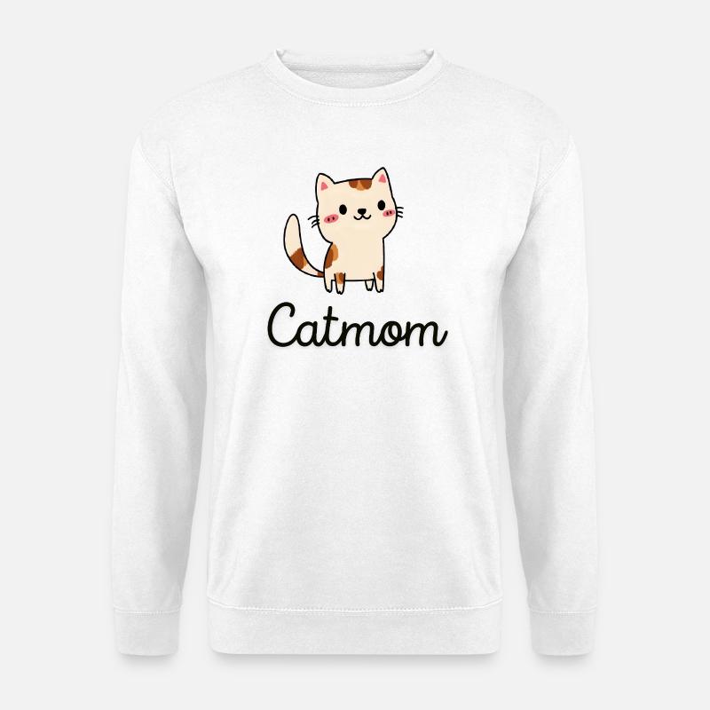 Niedliches Katzen-Design mit Charm - Unisex Pullover - Weiß