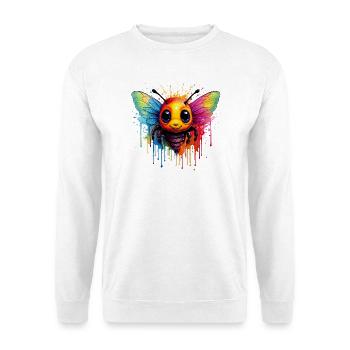 Colorful Bee Art - Unisex Sweatshirt - white - Front
