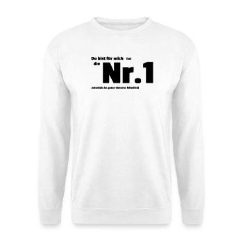 Nummer Eins - Unisex Pullover - Weiß - Vorne