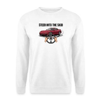 Dirigez-vous dans le patin - Sweat-shirt Unisexe - blanc - Devant