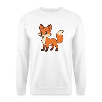 Renard de dessin animé mignon pour les vêtements pour enfants - Sweat-shirt Unisexe - blanc - Devant