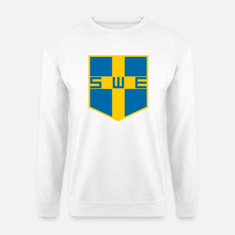 Schweden Sverige - Unisex Pullover - Weiß