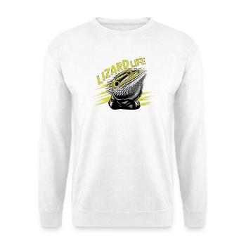 T-shirt graphique Lizard Life - Sweat-shirt Unisexe - blanc - Devant