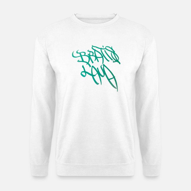 Graffiti calligraphy design Bratislava - Unisex Sweatshirt - white
