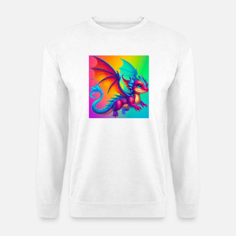 Drache - Unisex Pullover - Weiß