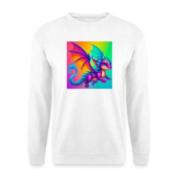 dragon - Unisex Sweatshirt - white - Front