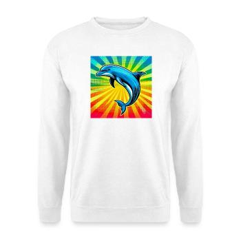 dauphin - Sweat-shirt Unisexe - blanc - Devant