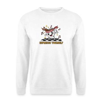 Dancepresso - Unisex Pullover - Weiß - Vorne