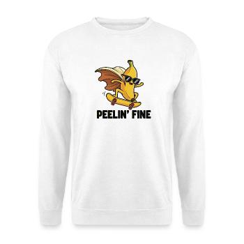 Schlittschuh Banane - Unisex Pullover - Weiß - Vorne