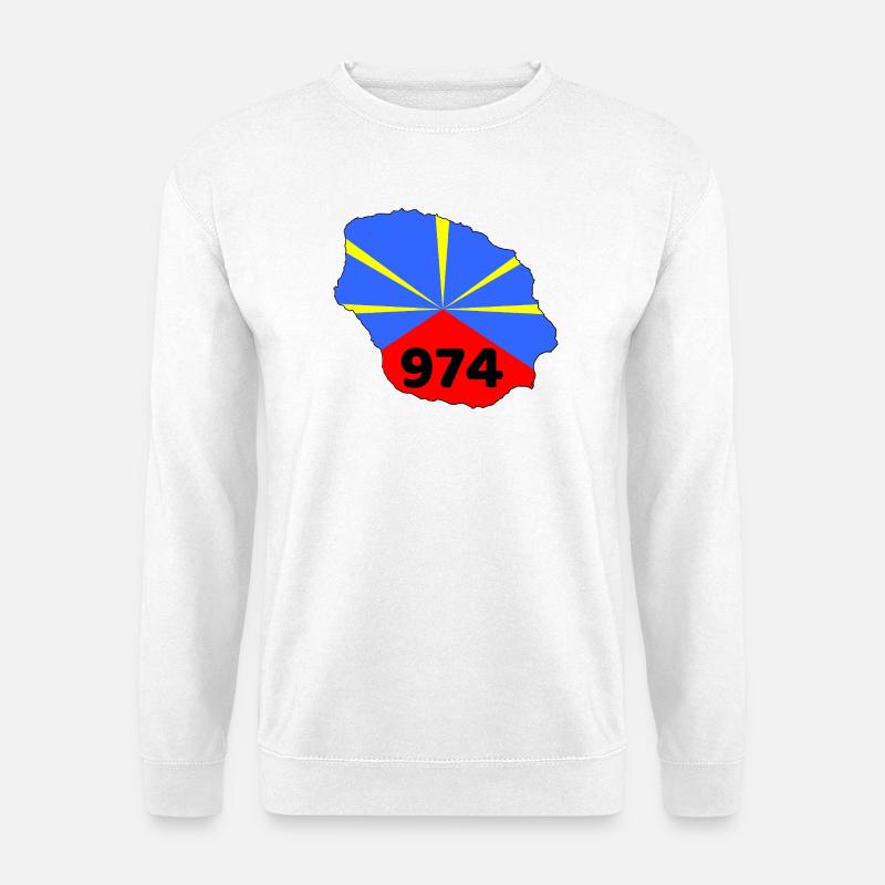 La Réunion 974 - Unisex Pullover - Weiß