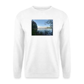 Die friedliche Seelandschaft der Küste - Unisex Pullover - Weiß - Vorne