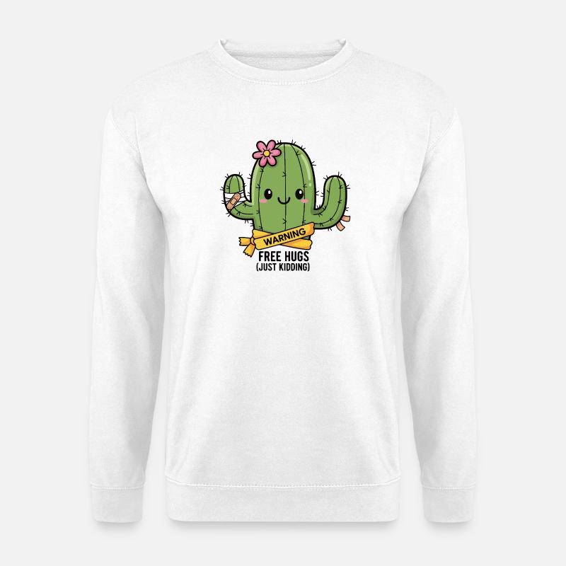 Stachelige Umarmungen - Unisex Pullover - Weiß