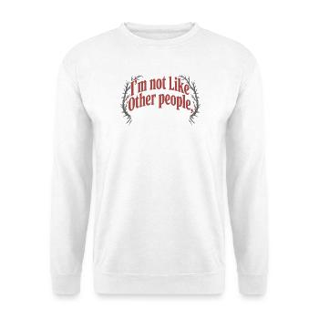 Je ne suis pas comme les autres, je suis pire Frech Gothic - Sweat-shirt Unisexe - blanc - Devant