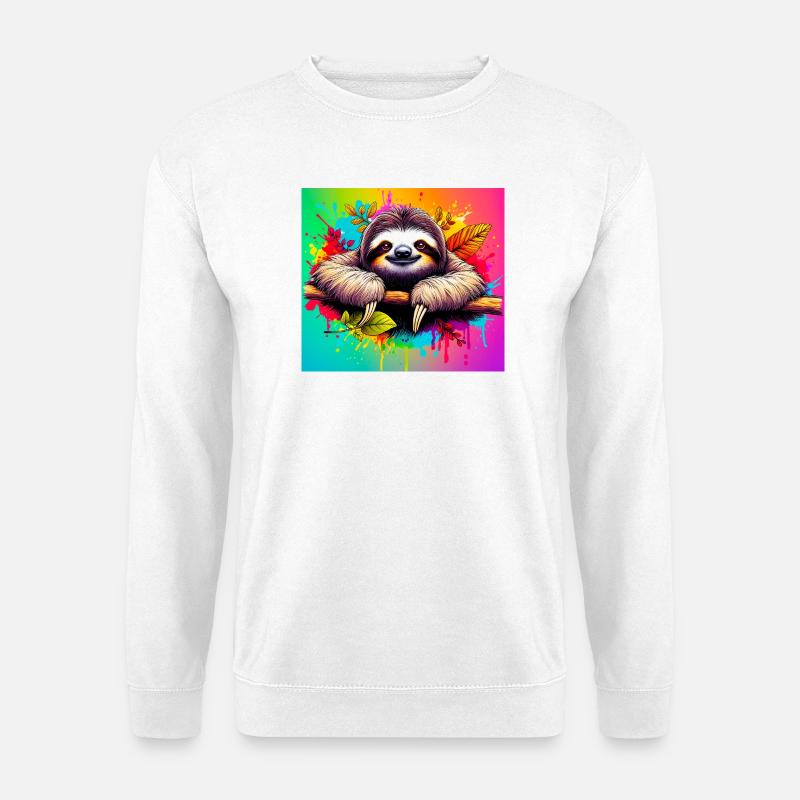 sloth - Unisex Sweatshirt - white