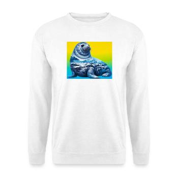 seal - Unisex Sweatshirt - white - Front