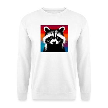 Raton laveur - Sweat-shirt Unisexe - blanc - Devant