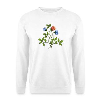 Fleur - Sweat-shirt Unisexe - blanc - Devant
