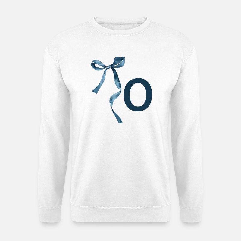 Monogram o gift idea - Unisex Sweatshirt - white