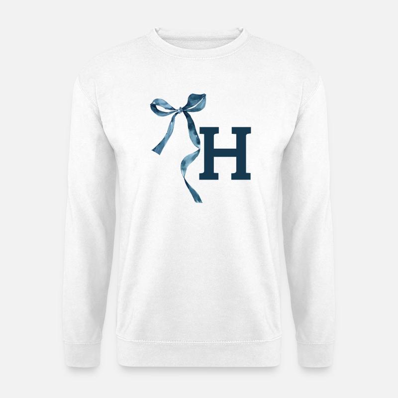 Monogram h gift idea - Unisex Sweatshirt - white