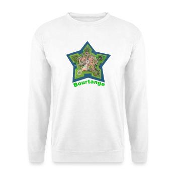 Bourtange Star Shape with Fortress Detail - Unisex Sweatshirt - white - Front