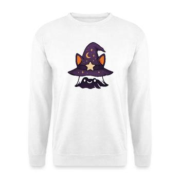Mystische Katzenzauberung - Unisex Pullover - Weiß - Vorne