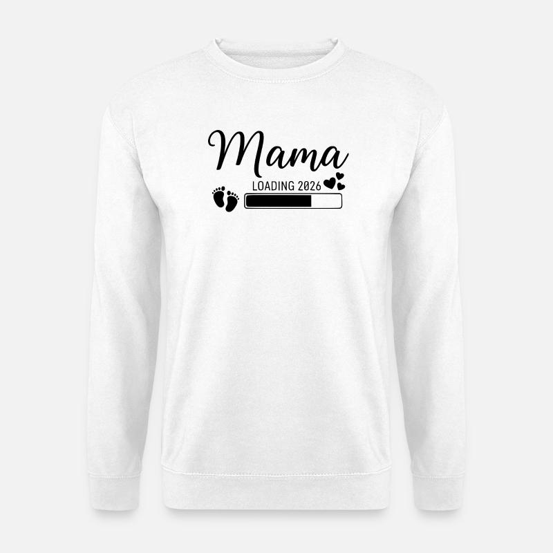 Mama Loading 2026 - Unisex Pullover - Weiß